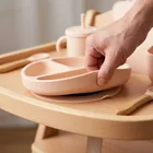 طقم طبق السيليكون الذكي للأطفال